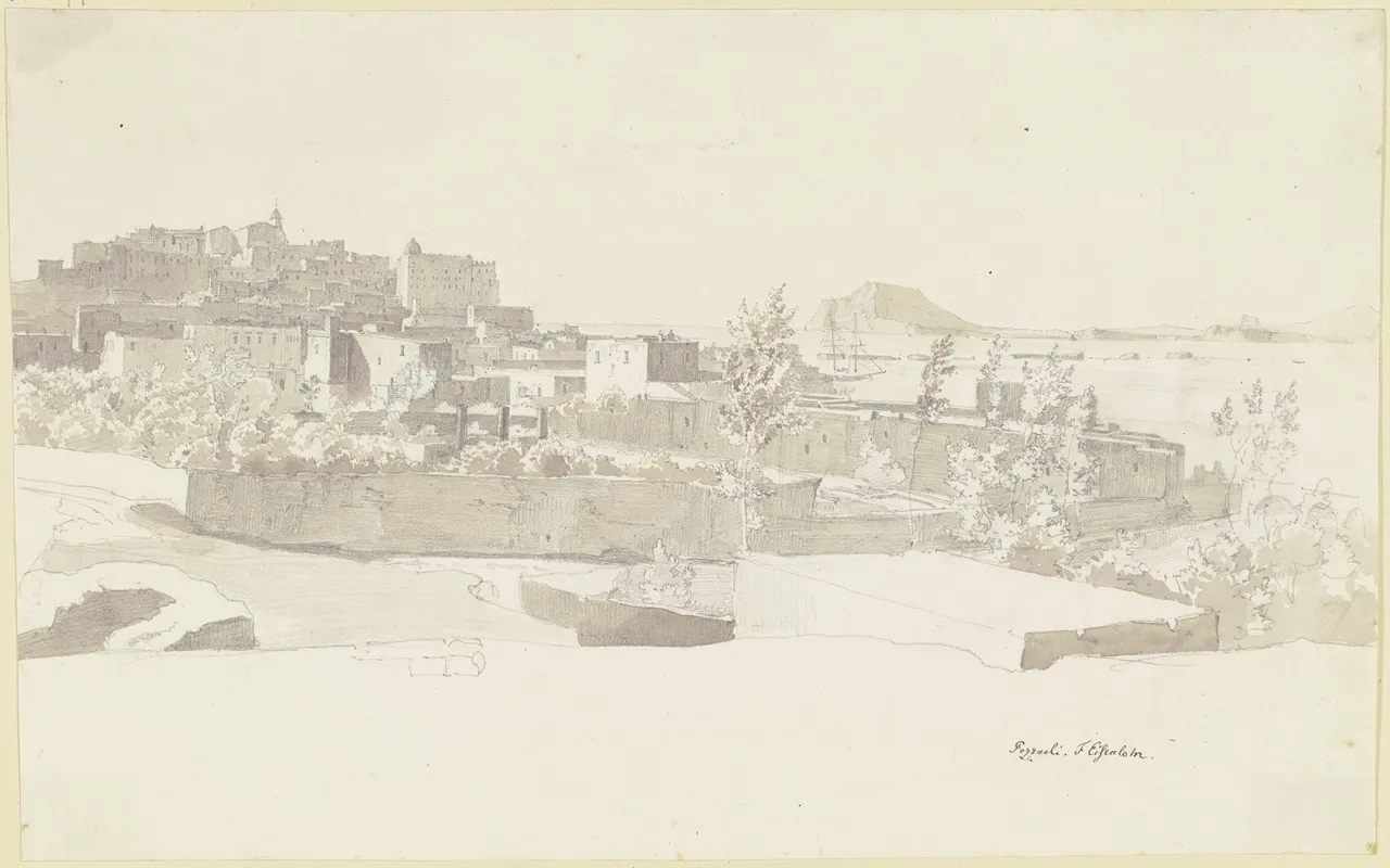 Pozzuoli Wall Art by Friedrich Eisenlohr   - High-Resolution Digital Print