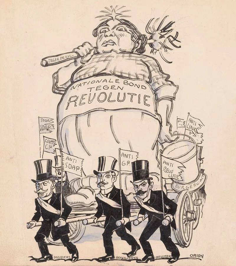 Praalwagen Van De Nationale Bond Tegen Revolutie