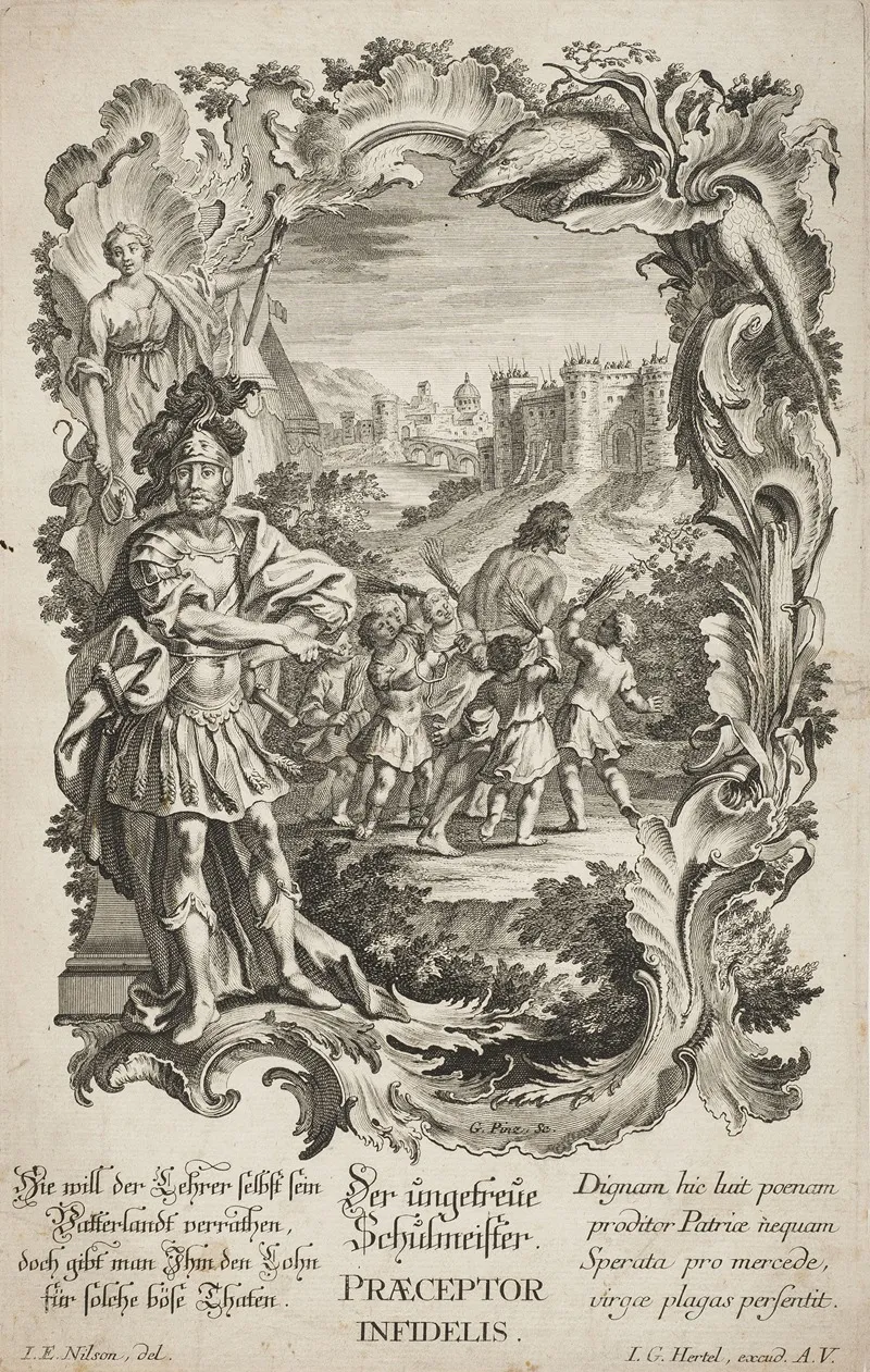 Praeceptor Infidelis Wall Art by Johann Georg Pinz - High-Resolution Digital Print