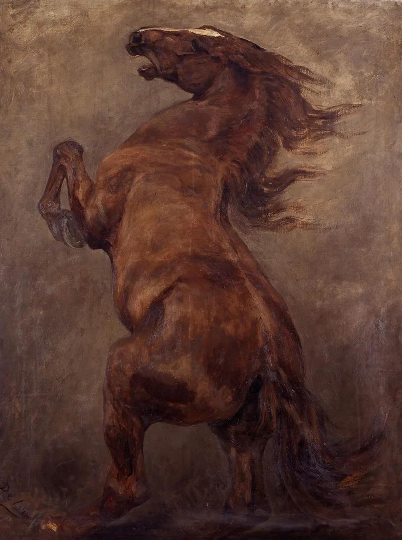 Prancing Horse 3 Wall Art by Jean Delvin - High-Resolution Digital Print