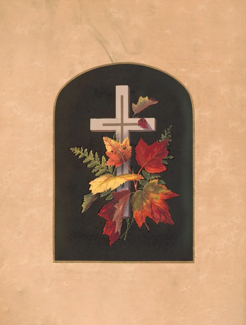 Prangs Crosses In Mats No 13 Wall Art by Olive E Whitney - High-Resolution Digital Print
