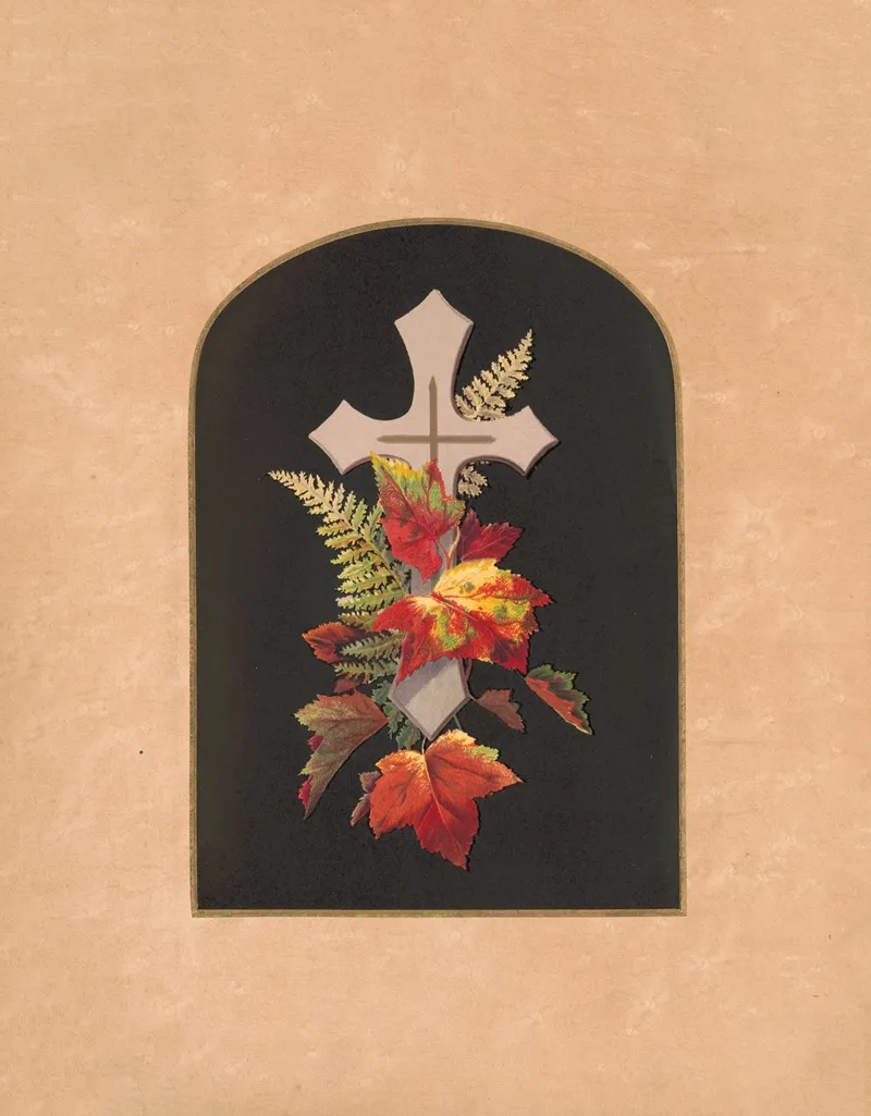 Prangs Crosses In Mats No 14 Wall Art by Olive E Whitney - High-Resolution Digital Print