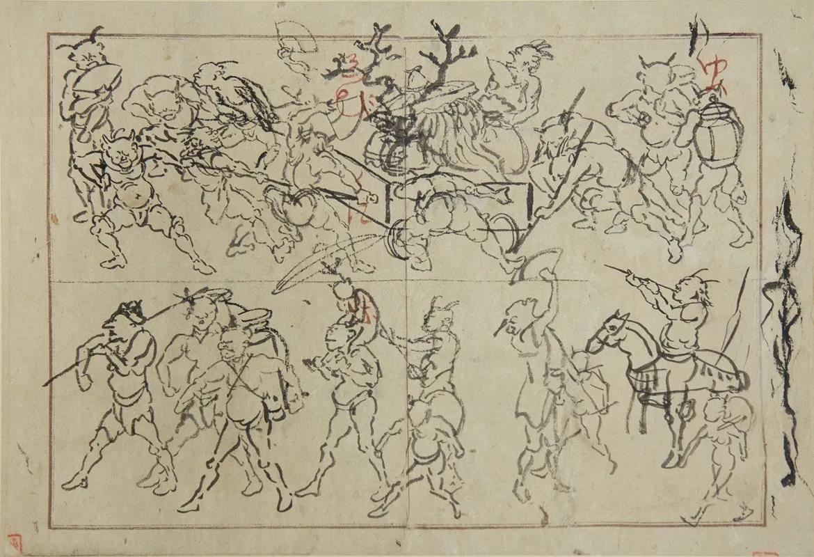Preliminary Drawings Of Demons