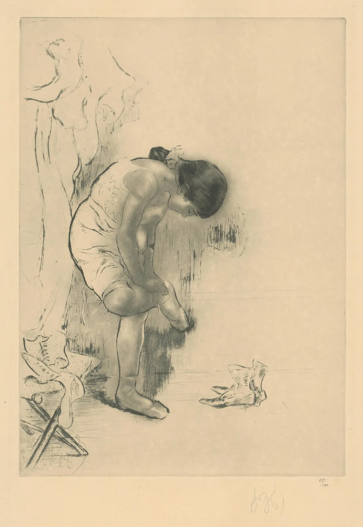 Preobliekanie Pred Cvicenim Wall Art by Louis Legrand - High-Resolution Digital Print
