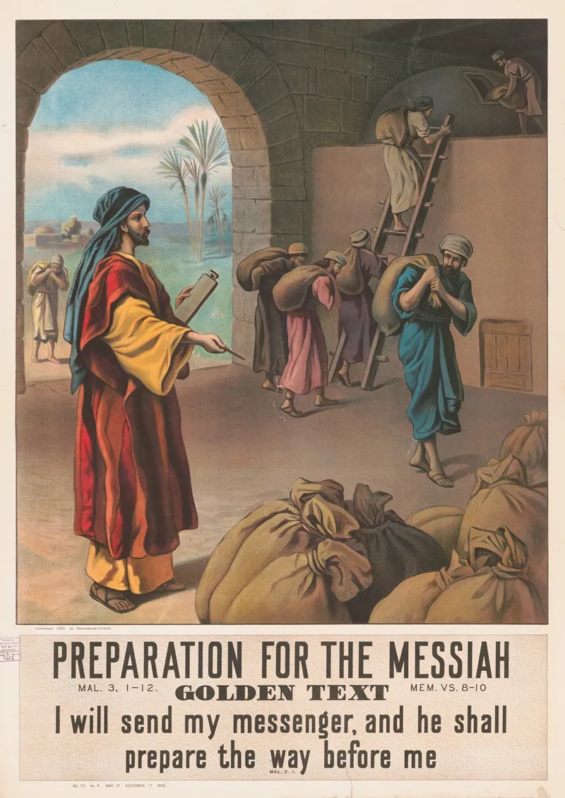 Preparation For The Messiah 2 Wall Art by Providence Lith. Co - High-Resolution Digital Print