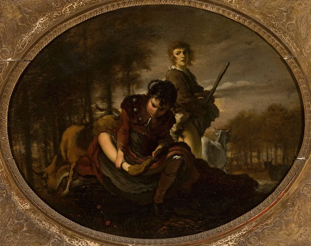 Preparations Before Crossing The River Wall Art by Carel de Moor II - High-Resolution Digital Print