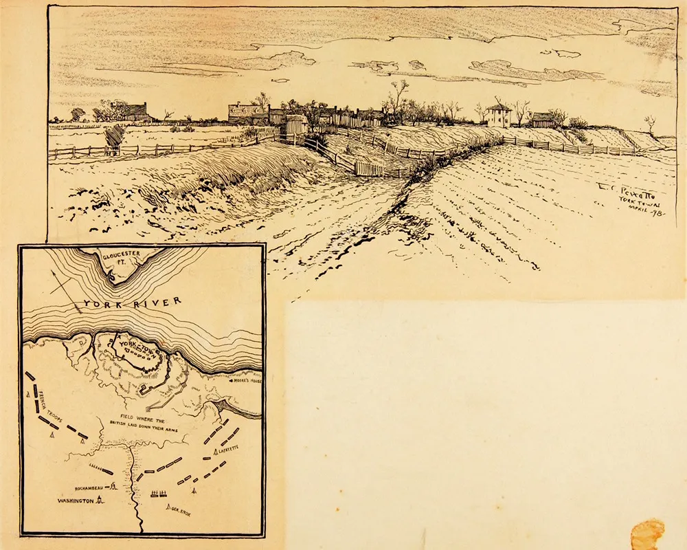 Present Appearance Of British Entrenchment Yorktown