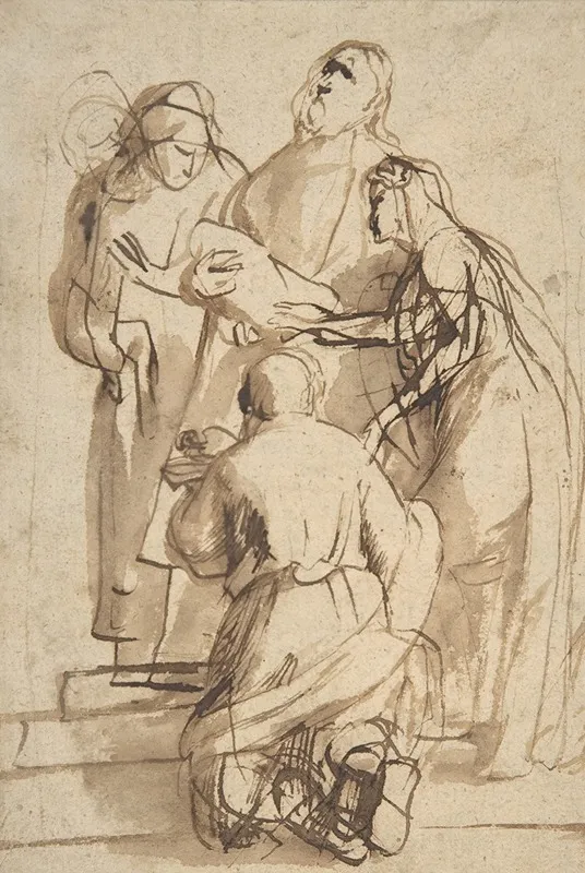 Presentation In The Temple 4 Wall Art by Peter Paul Rubens - High-Resolution Digital Print