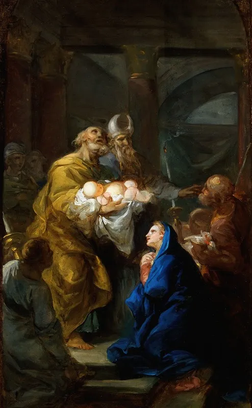 Presentation Of Christ In The Temple Wall Art by Vicente López Portaña - High-Resolution Digital Print