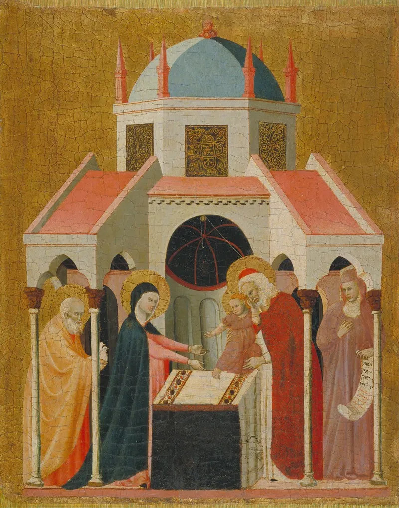 Presentation Of Jesus At The Temple 2 Wall Art by Master of the Cini Madonna - High-Resolution Digital Print