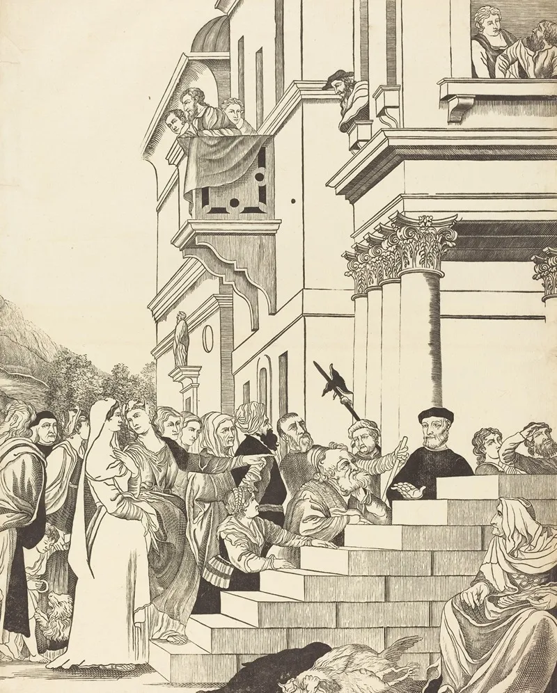 Presentation Of The Virgin In The Temple Center Plate