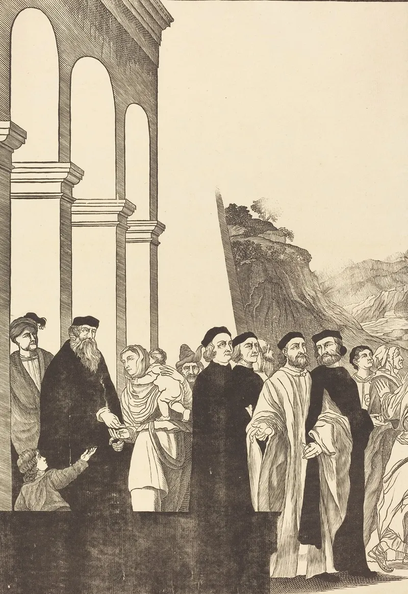 Presentation Of The Virgin In The Temple Left Plate