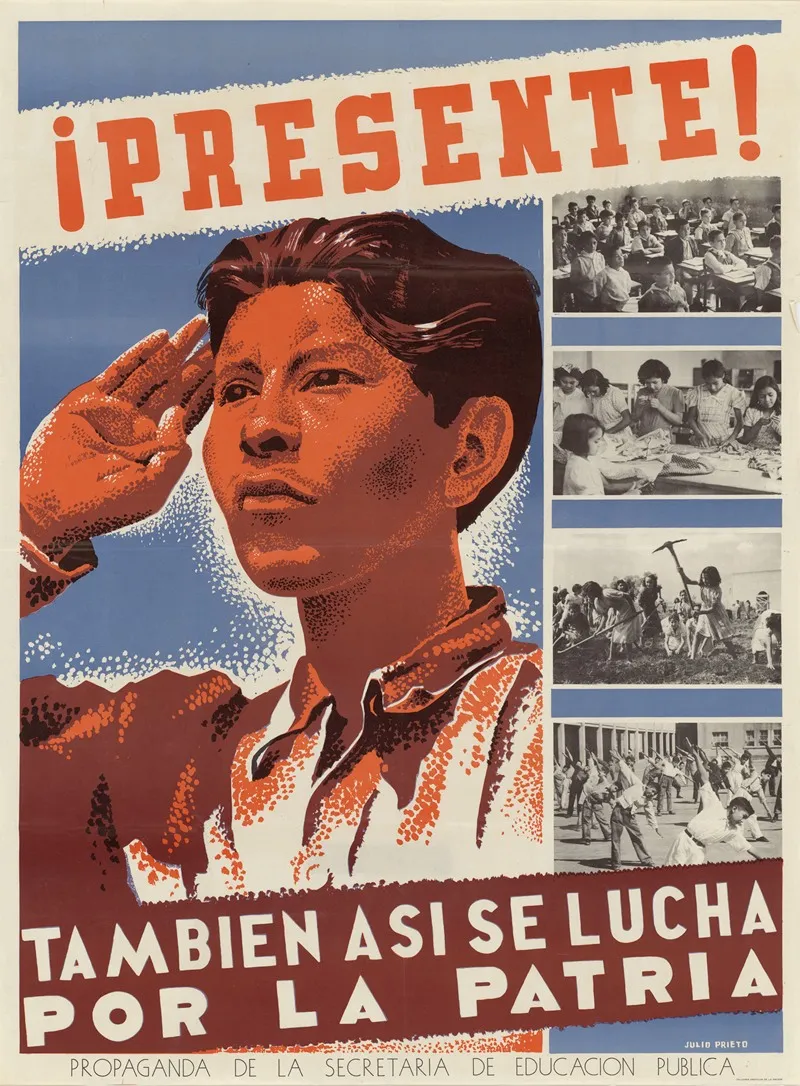 Presente Tambien Asi Se Lucha Por La Patria Wall Art by Julio Prieto - High-Resolution Digital Print