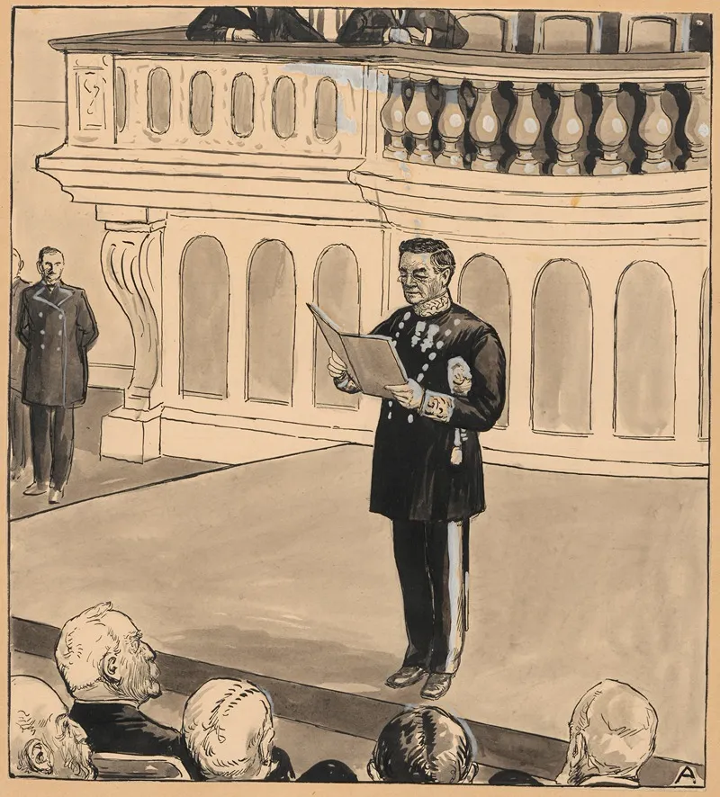 President Of The Council Wall Art by Axel Andreasen - High-Resolution Digital Print
