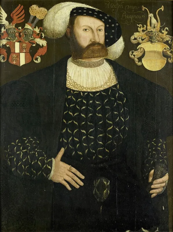 Presumably Posthumous Portrait Of Rudolph Van Buynou D 1542 High Bailiff Of Stavoren And Grietmanof Gaasterland Wall Art by Adriaen van Cronenburg - High-Resolution Digital Print