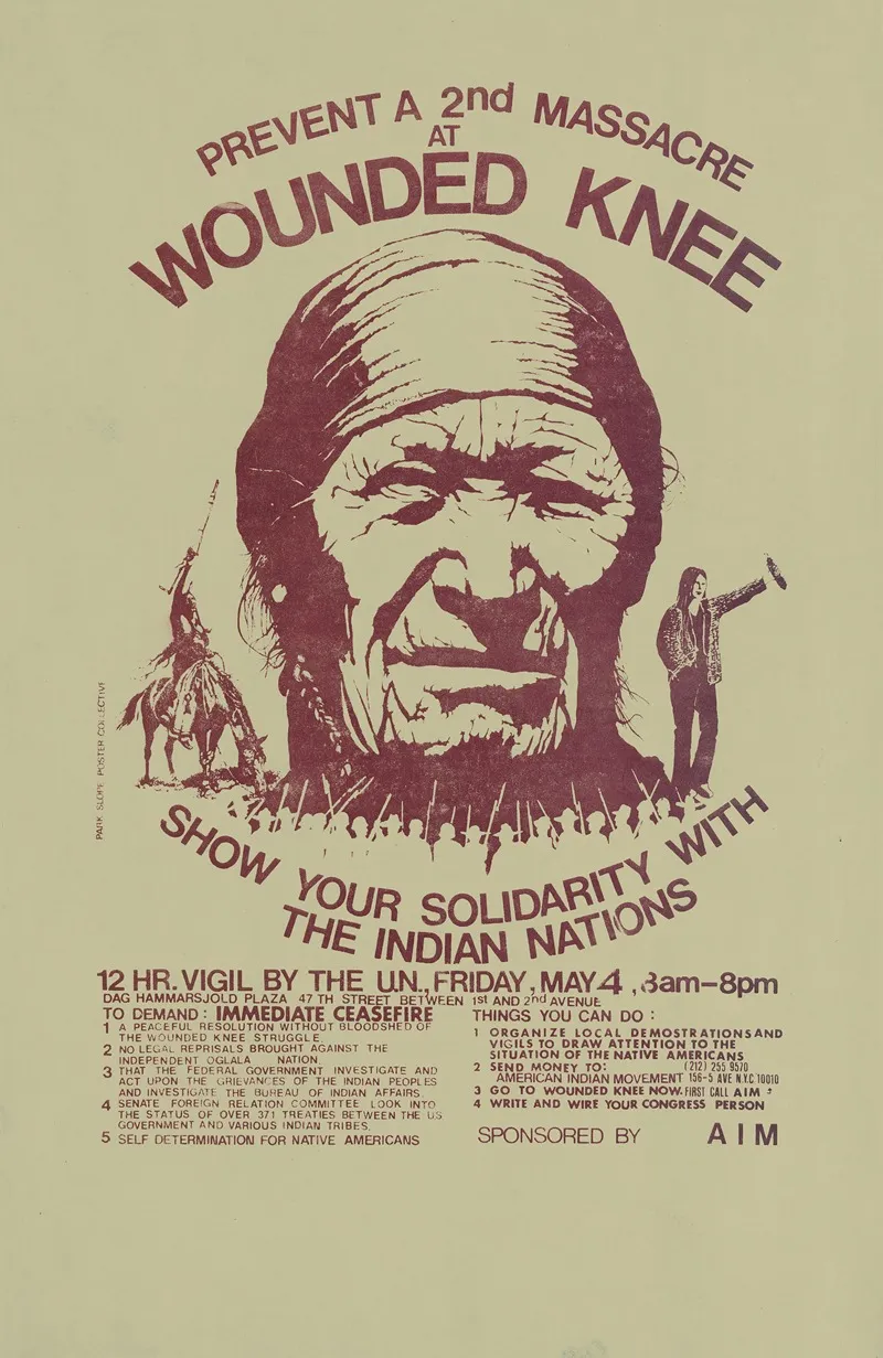 Prevent A 2nd Massacre At Wounded Knee Show Your Solidarity With The Indian Nations