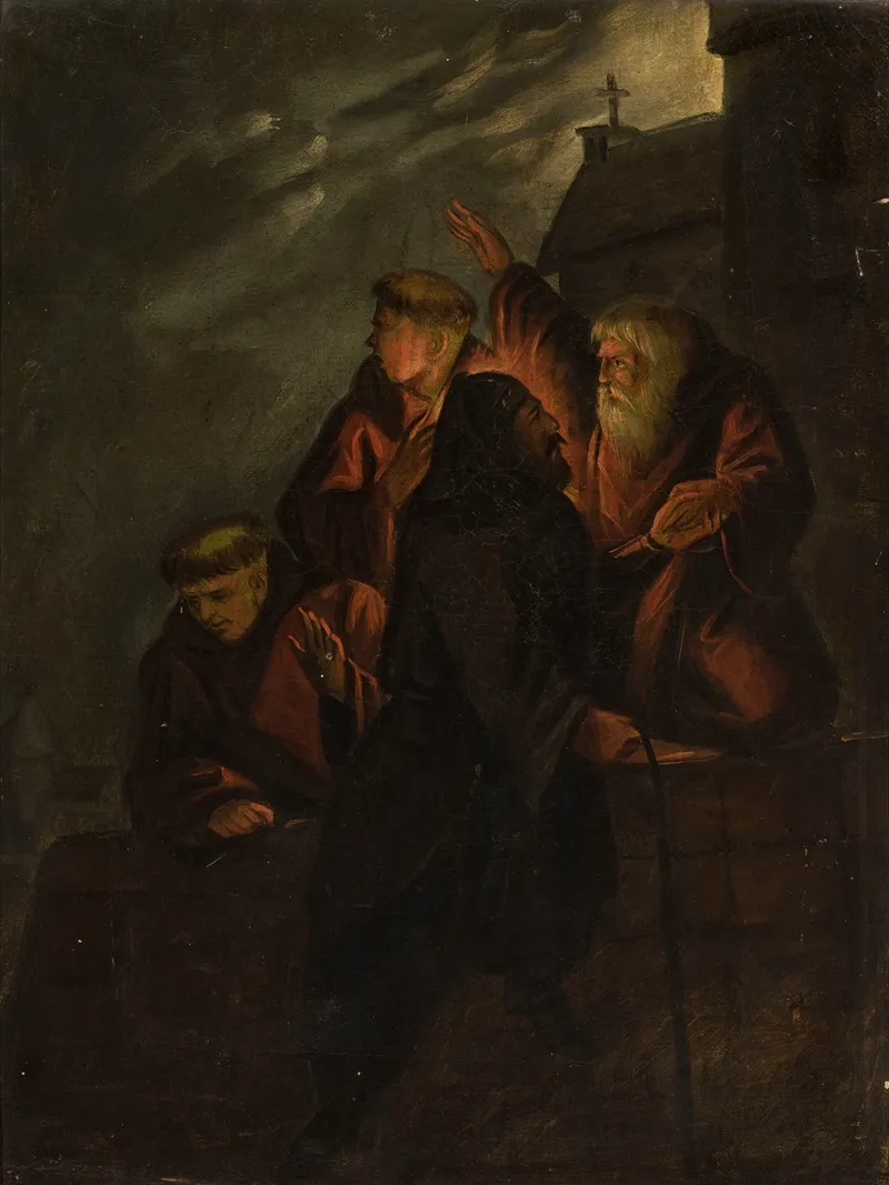Priest Marek Facilitates The Escape Of Wladyslaw The Short Wall Art by Ignacy Gierdziejewski - High-Resolution Digital Print