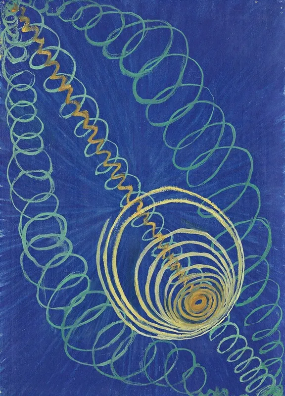 Primordial Chaos No 16 The Wu Rosen Series Grupp 1 Wall Art by Hilma af Klint - High-Resolution Digital Print