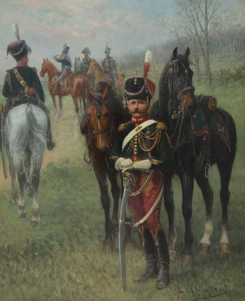 Prince Poniatowskis Escort Wall Art by Jan Chełmiński - High-Resolution Digital Print