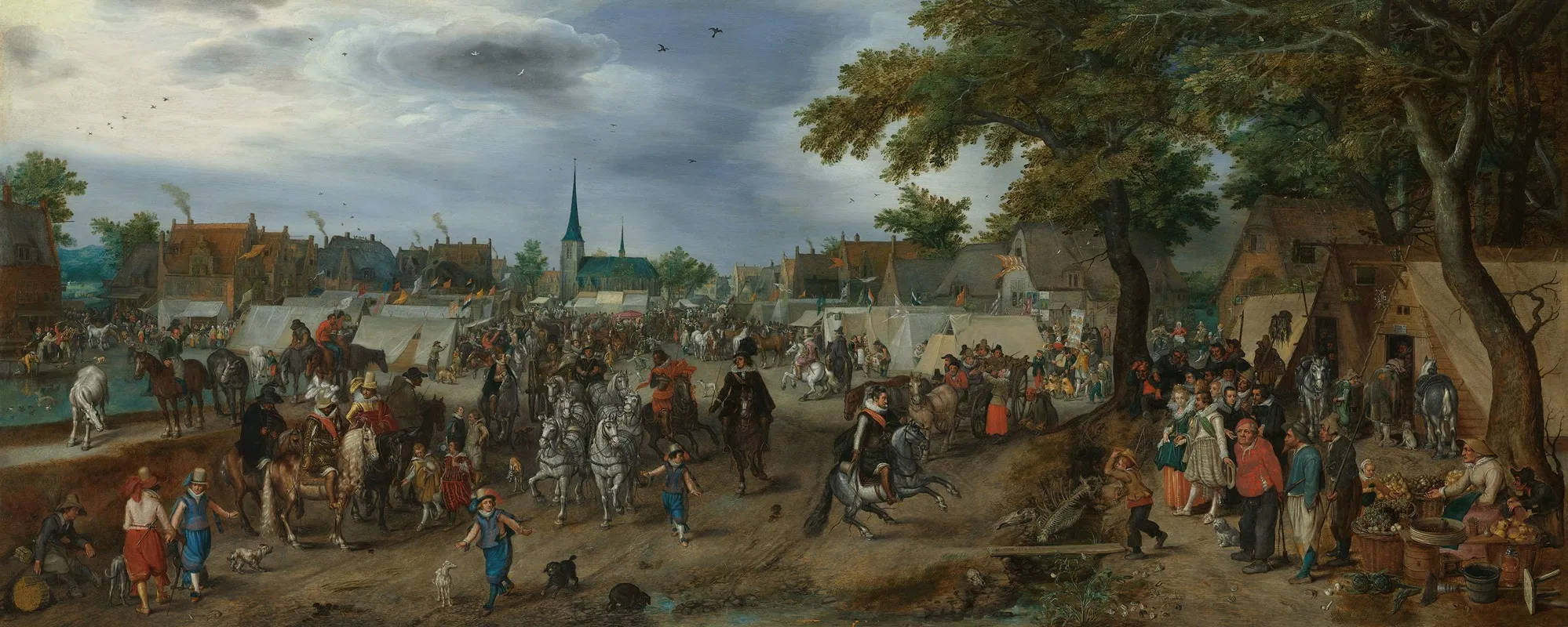 Princes Maurice And Frederick Henry At The Valkenburg Horse Fair