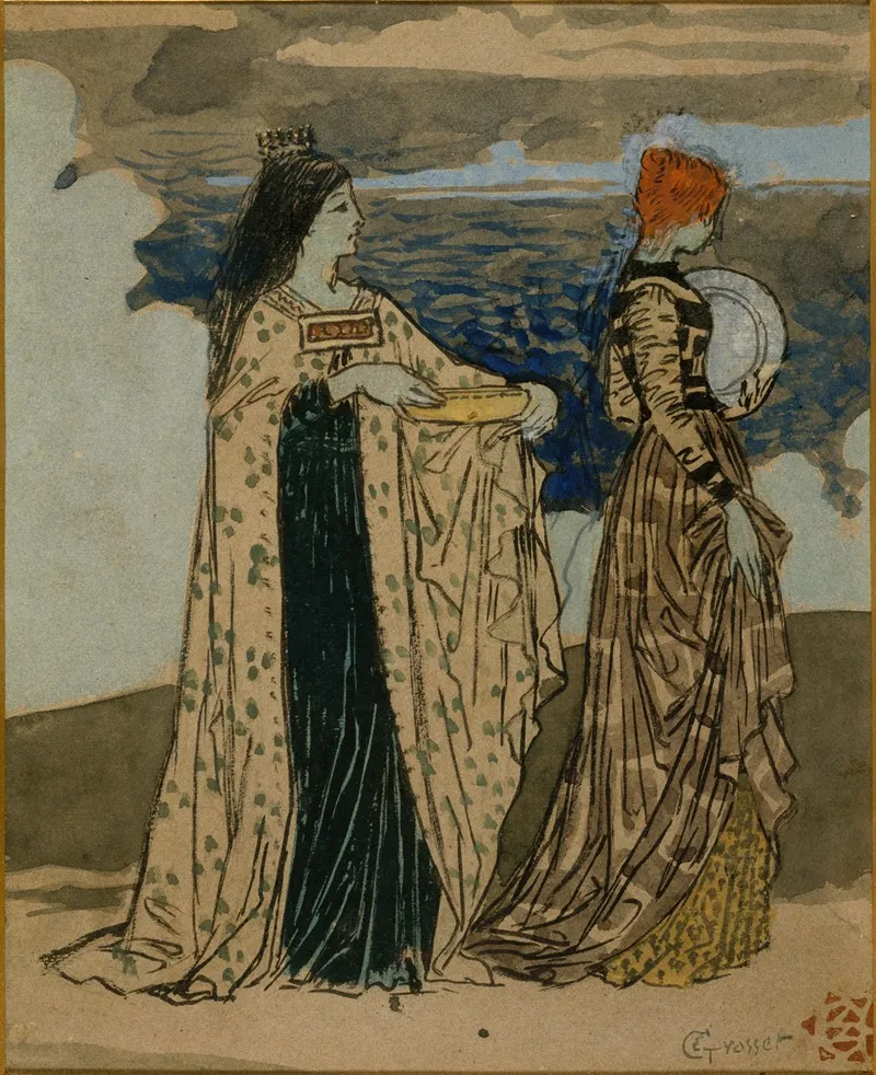Princesse De Legende Wall Art by Eugène Grasset - High-Resolution Digital Print