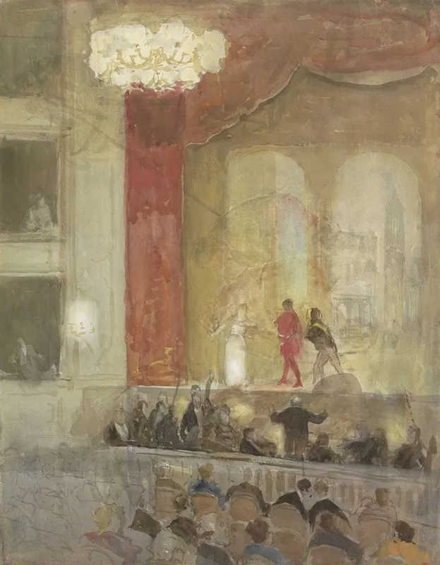 Princesse Schouwburg Te Den Haag Tijdens De Opvoering Van Othello