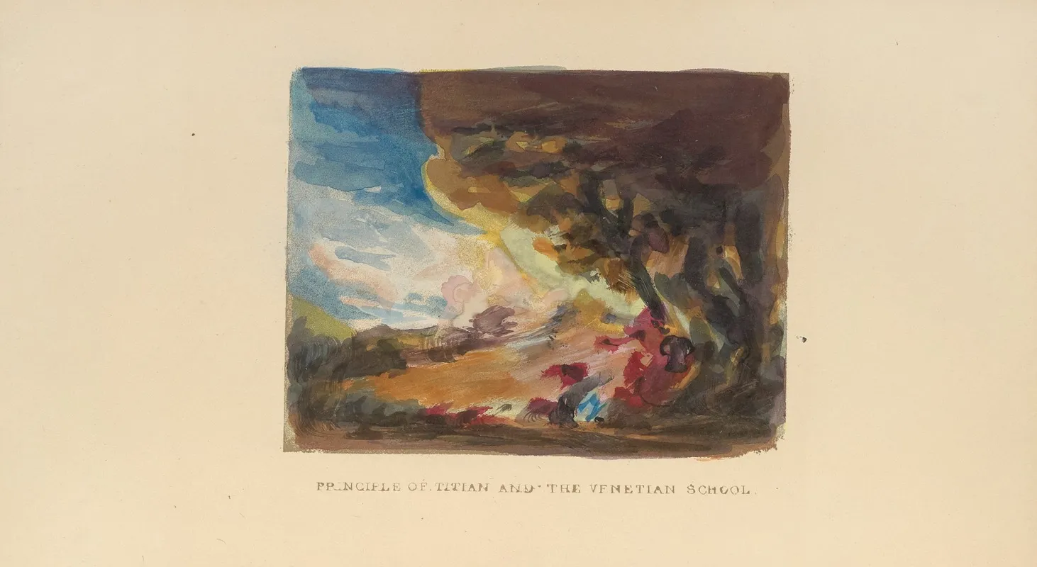 Principle Of Titian And The Venetian School