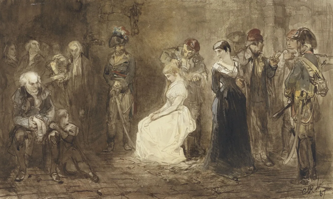 Prinses Elisabeth Van Frankrijk In De Gevangenis 10 Mei 1794