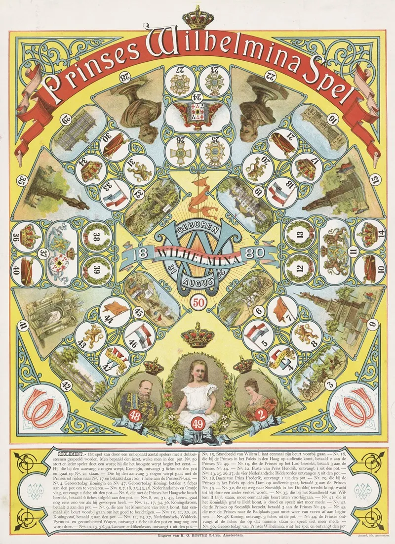Prinses Wilhelmina Spel Wall Art by Amand - High-Resolution Digital Print