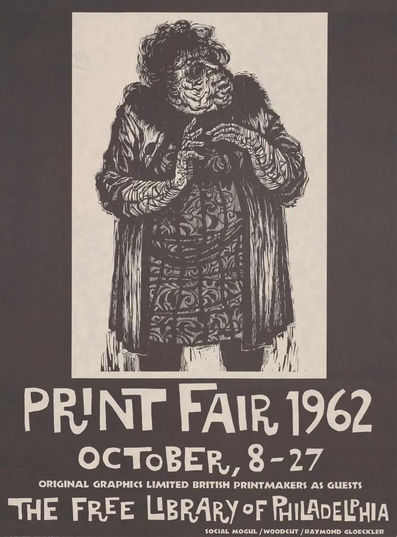 Print Fair 1962 by Raymond Gloeckler - High-Resolution Digital Print