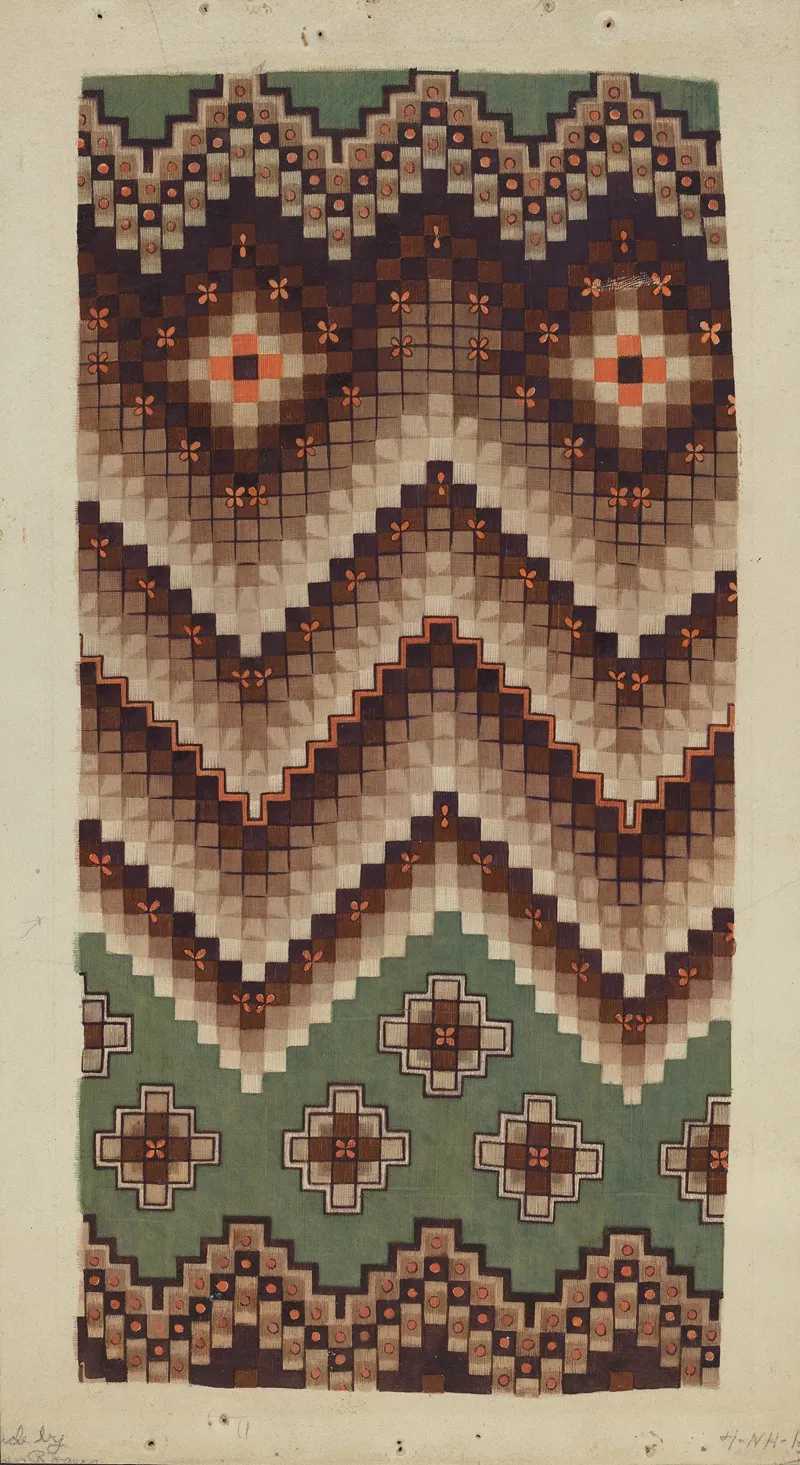 Printed Textile 5 by Eleanor Rogers - High-Resolution Digital Print