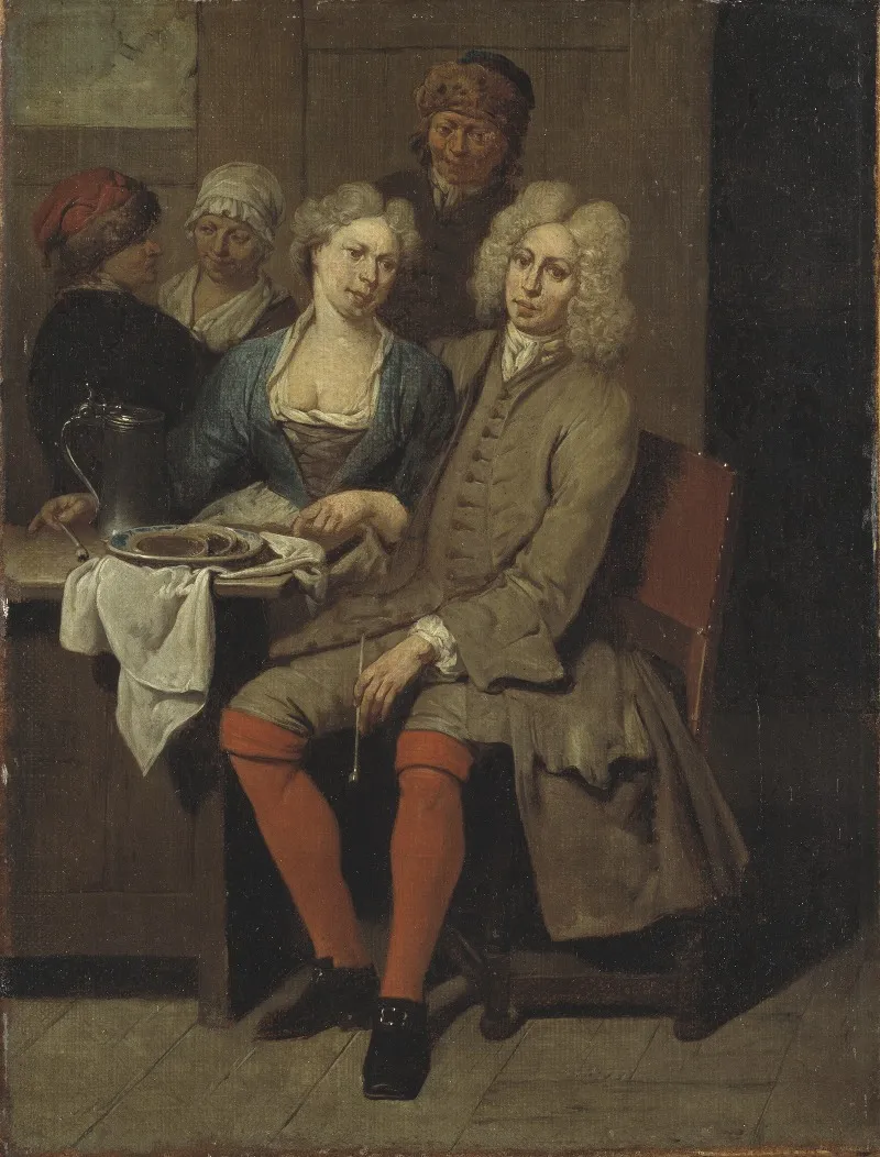 Private Meal 2 Wall Art by Jan Baptiste Lambrecht - High-Resolution Digital Print