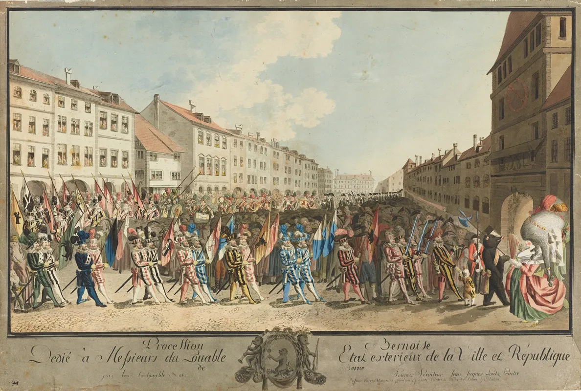 Procession Bernoise Dedie A Messieurs Du Louable Etat Exterieur De La Ville Et Republique De Berne
