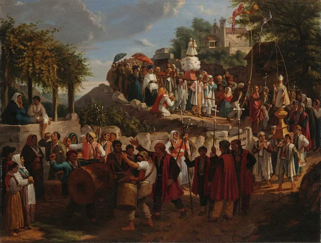 Procissao Wall Art by Auguste Roquemont - High-Resolution Digital Print