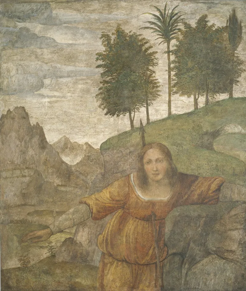 Procris Pierced By Cephalus Javelin Wall Art by Bernardino Luini - High-Resolution Digital Print