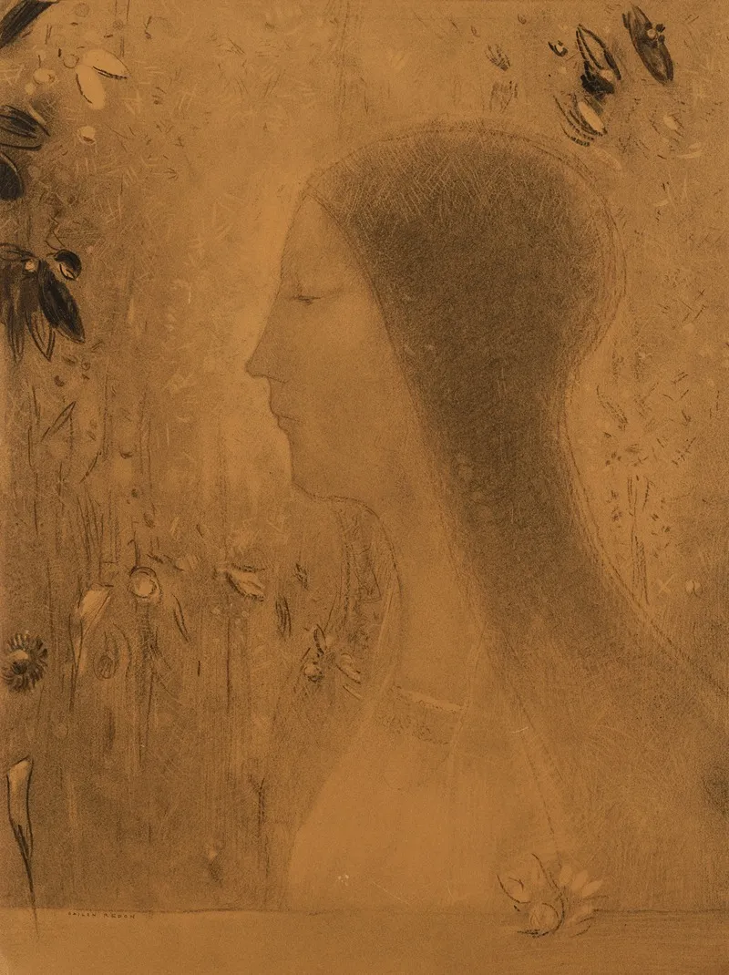 Profil De Femme 3 Wall Art by Odilon Redon - High-Resolution Digital Print