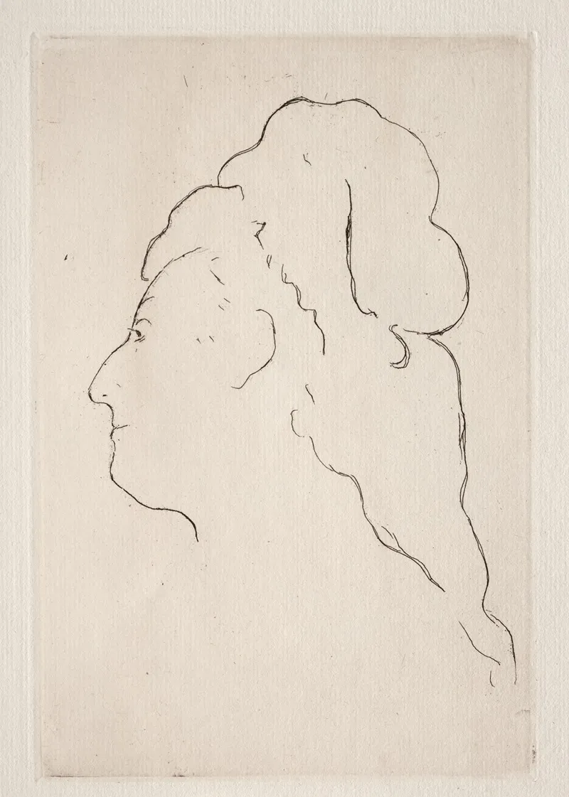 Profile Of Eva Gonzales Turned To The Left 2