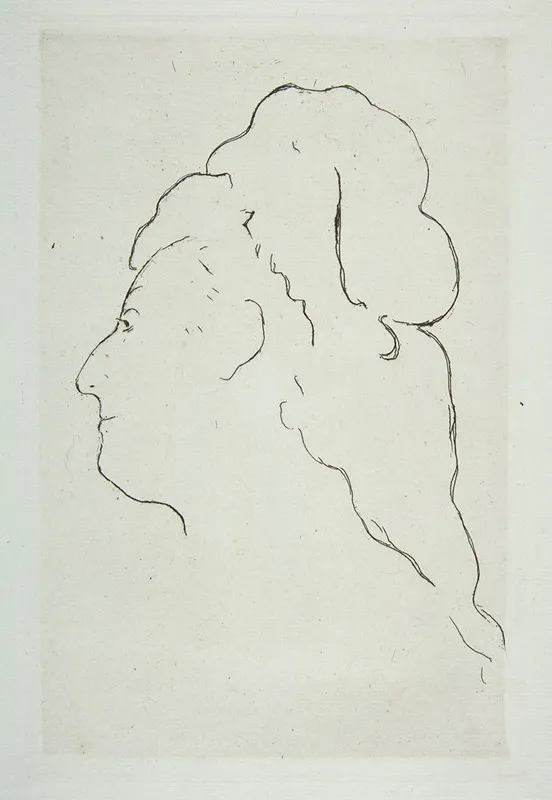 Profile Of Eva Gonzales Turned To The Left