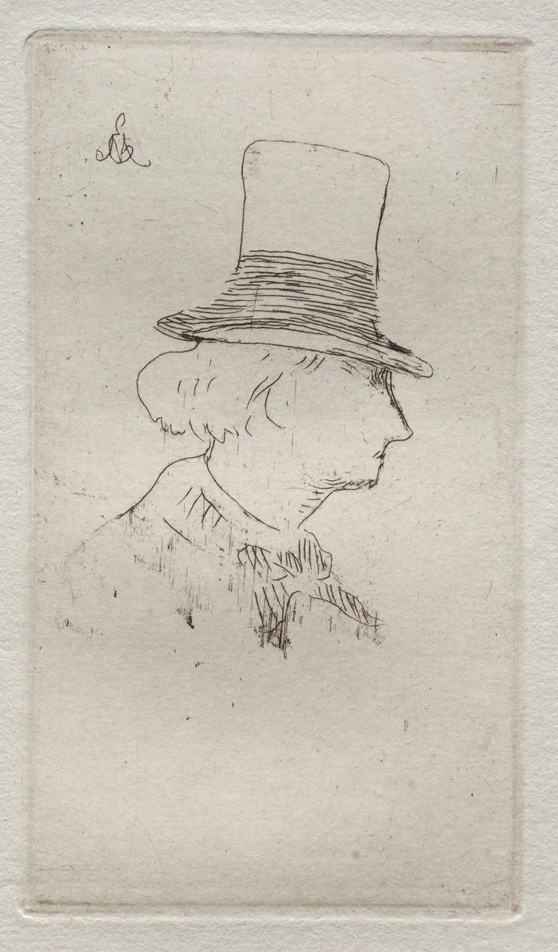 Profile Portrait Of Charles Baudelaire