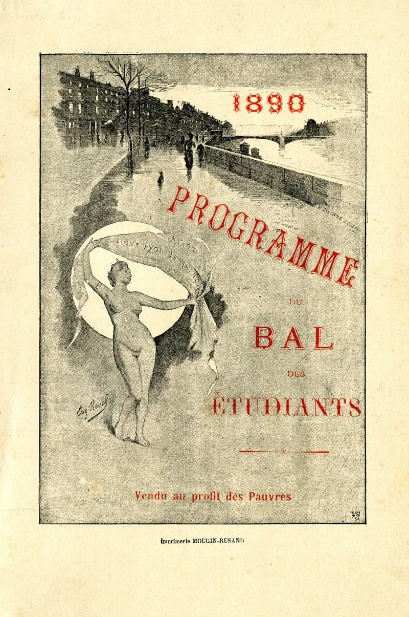 Programme Du Bal Des Etudiants Wall Art by Lourdel - High-Resolution Digital Print