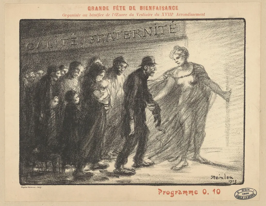 Programme Grande Fete De Bienfaisance Organisee Au Benefice De Loeuvre Du Vestiaire Du Xviiie Arrondissement