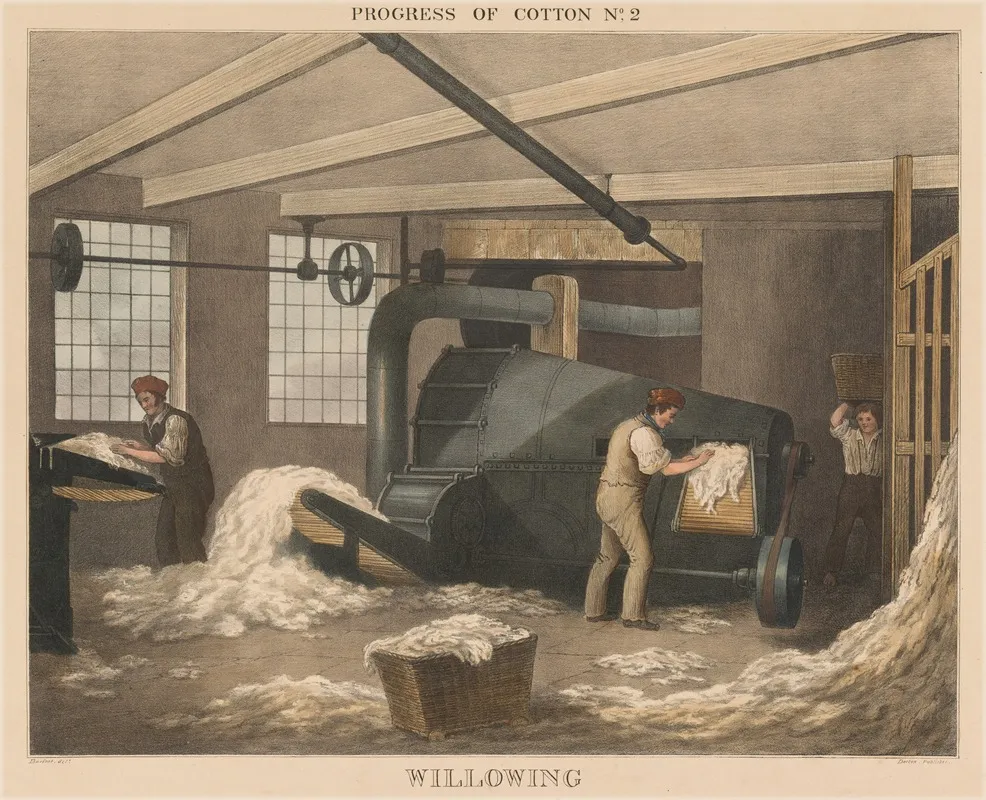 Progress Of Cotton 2 Willowing Wall Art by James Richard Barfoot - High-Resolution Digital Print