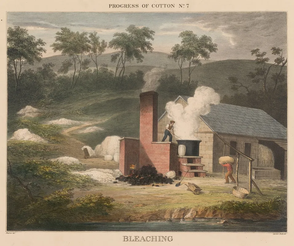 Progress Of Cotton 7 Bleaching Wall Art by James Richard Barfoot - High-Resolution Digital Print