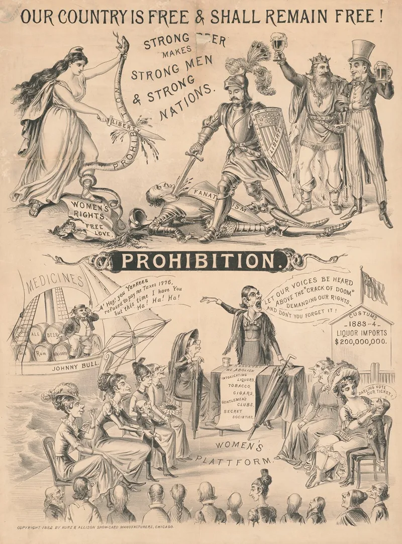 Prohibition Our Country Is Free Shall Remain Free Wall Art by Kurz & Allison - High-Resolution Digital Print