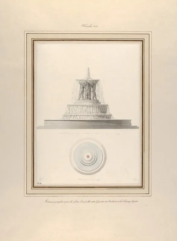 Project For A Fountain For La Place Louis Xv Wall Art by Pierre François Léonard Fontaine - High-Resolution Digital Print