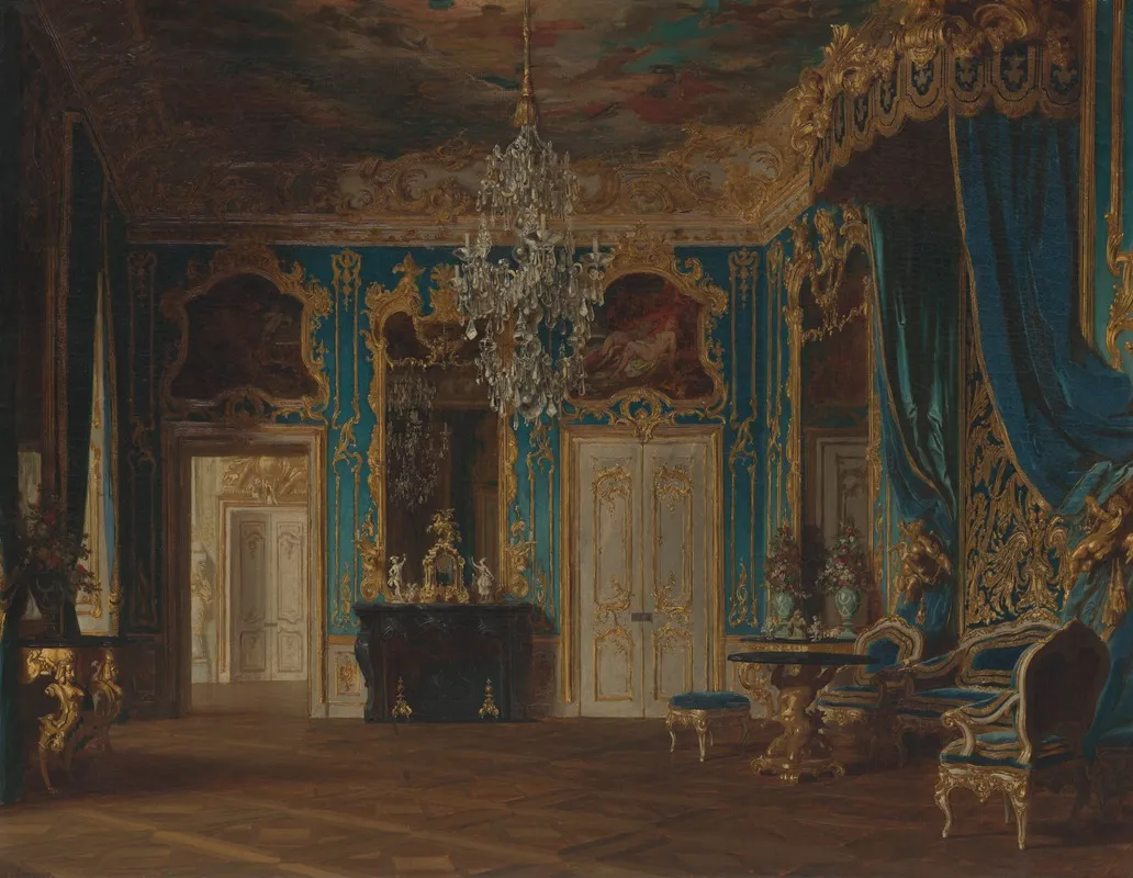 Project For A Room For King Ludwig Ii 1854 1886 Of Bavaria Wall Art by Gyula Benczúr - High-Resolution Digital Print
