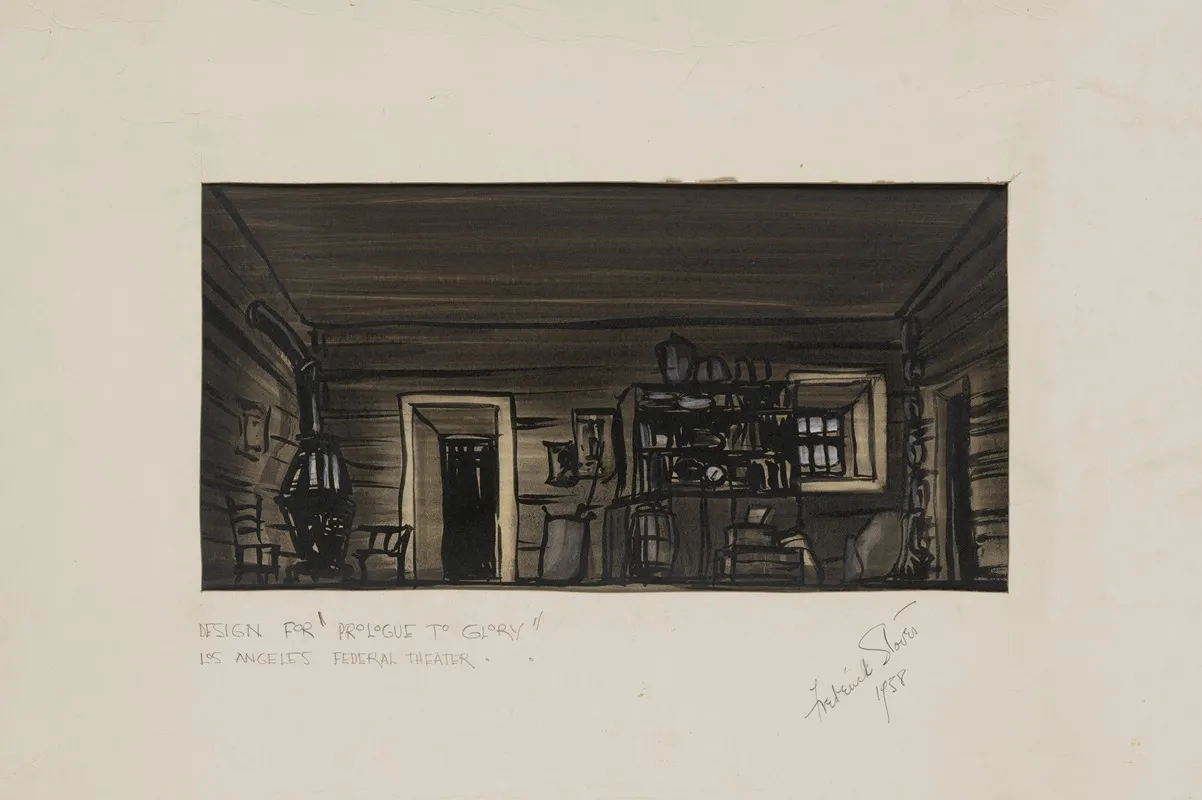 Prologue To Glory Hall Near Staircase Wall Art by Frederick Stover - High-Resolution Digital Print