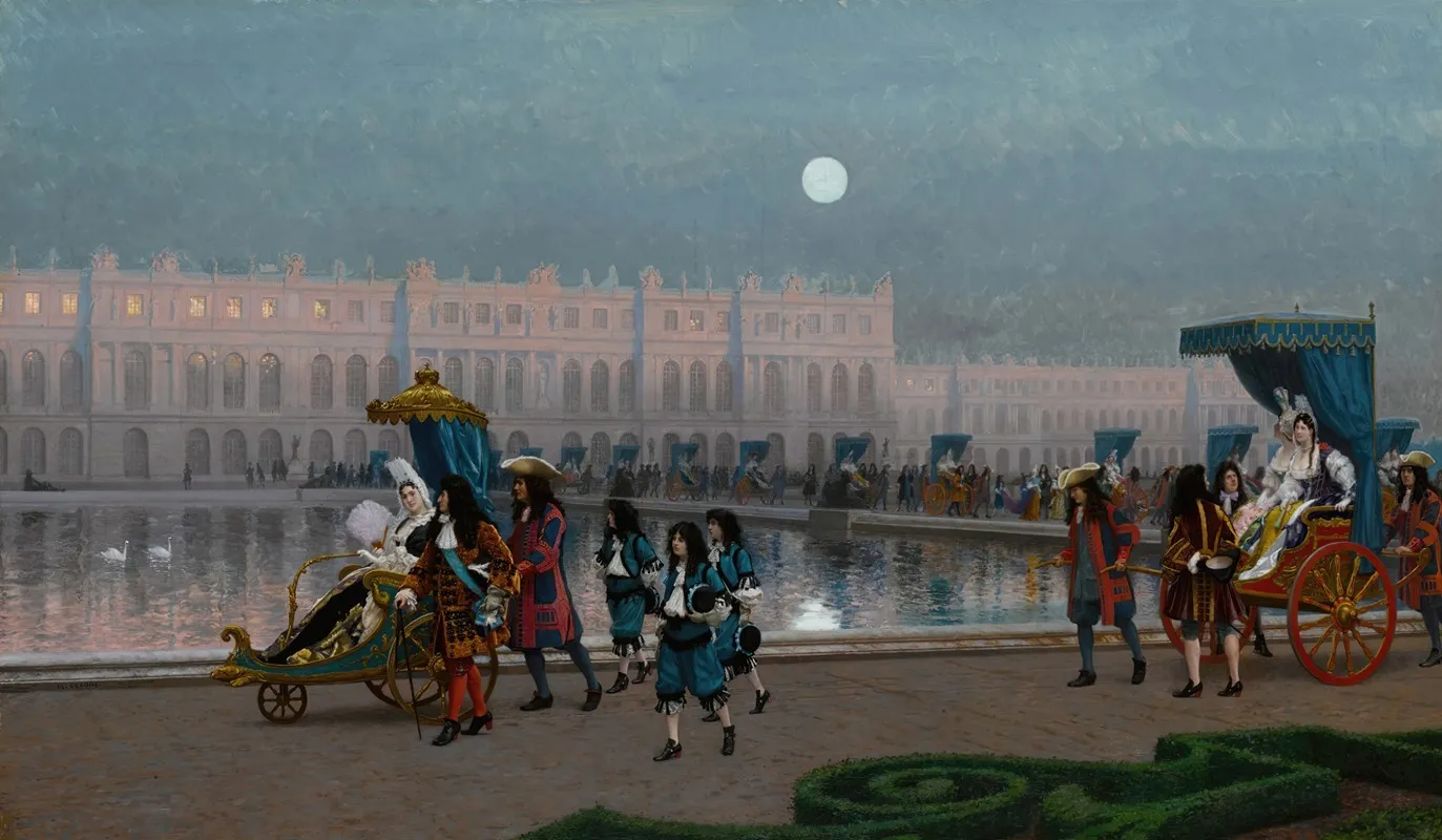 Promenade De La Cour Dans Les Jardins De Versailles