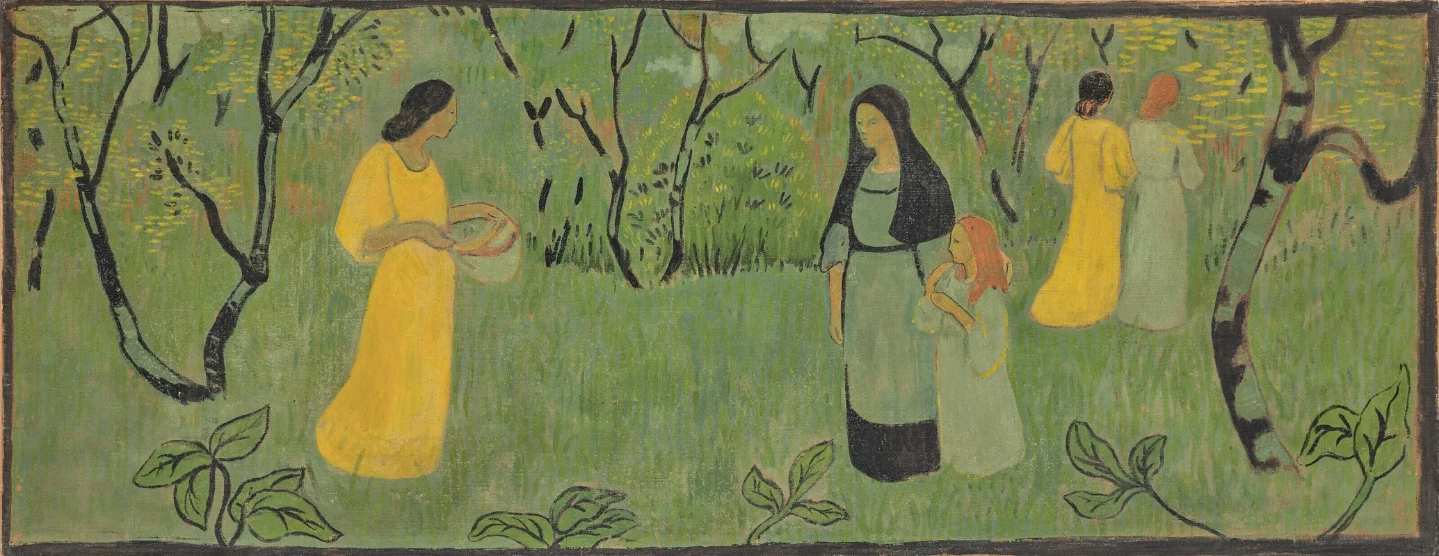 Promenade Du Dimanche Robes Jaunes