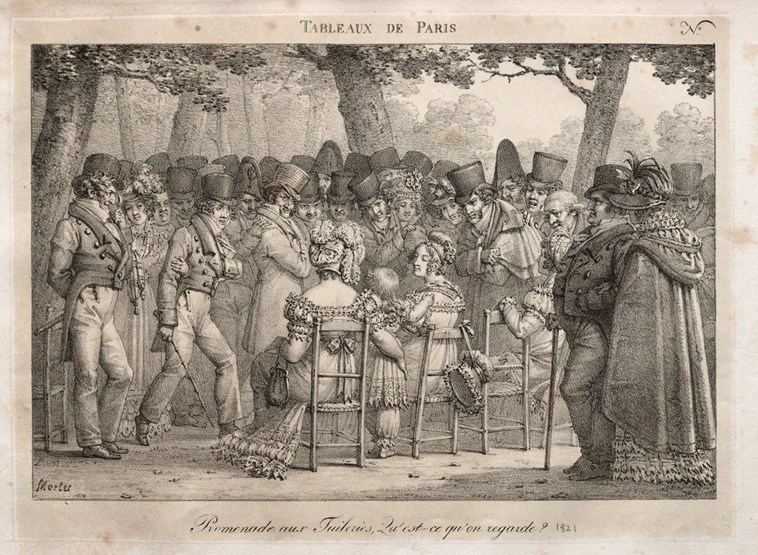 Promenade In The Tuileries What Are They Looking At
